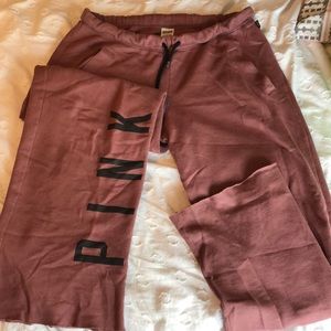 PINK fit n flare sweatpants